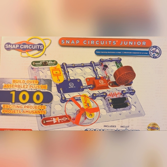 NIB Snap Circuits Junior 30 piece fun hands on learning electronics over 100 - Picture 7 of 10